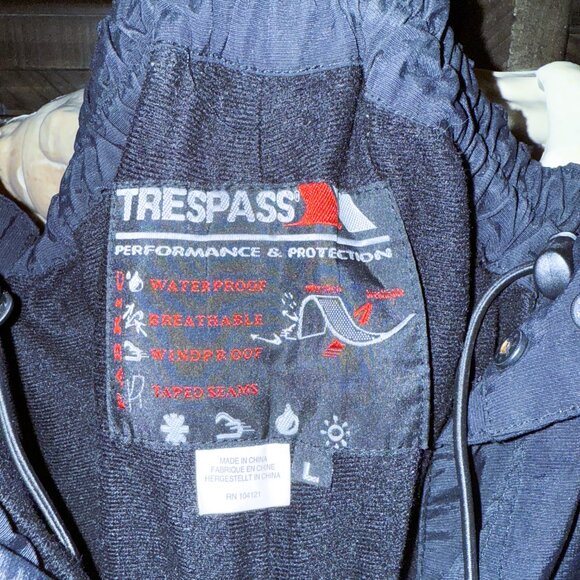 Mens Large Trespass Overall Snow Pants - Picture 3 of 4